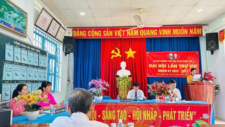 ĐẠI HỘI CHI BỘ TRƯỜNG TIỂU HỌC CAM PHƯỚC TÂY 2 - LẦN THỨ 8 NHIỆM KỲ 2025-2027